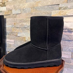 Womans Sz 8 Time And Tru Black Mid Ankle Lined Boots NWOT